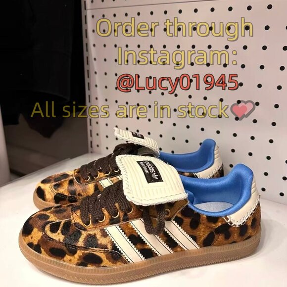 Adidas x Wales Bonner Samba Pony Leopard Print - Picture 1 of 4